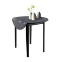 Černý skládací jídelní stůl Støraa Trento Quer, ⌀ 92 cm