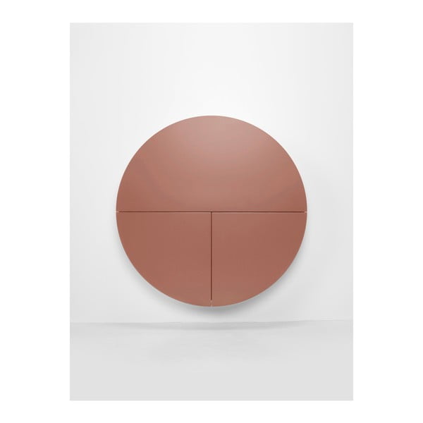 Růžovo-bílý nástěnný multifunkční stůl EMKO Pill