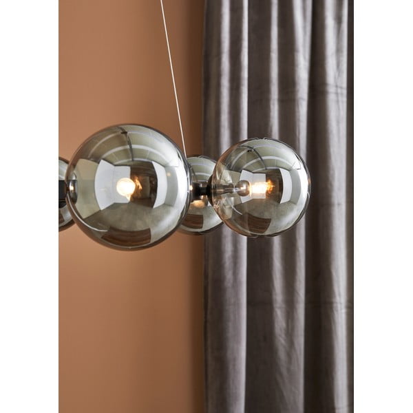 Závěsné svítidlo s černou konstrukcí Markslöjd Circle 6L-image-1