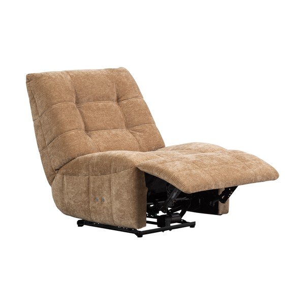 Světle hnědé polohovací manšestrové relaxační křeslo Hein – WOOOD-image-4