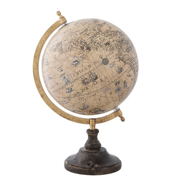 Dekorativní globus na stojanu Clayre & Eef, ⌀ 20 x 33 cm