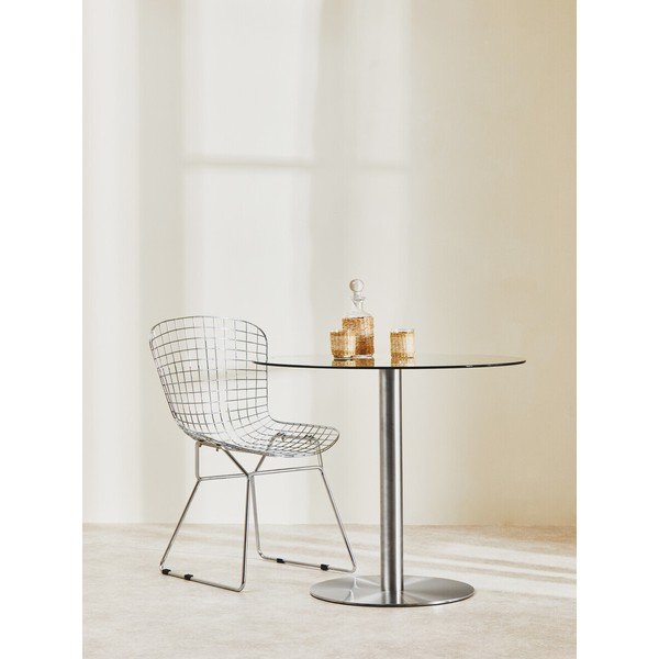 Kulatý jídelní stůl se skleněnou deskou ø 90 cm Metropolitan – Premier Housewares-image-1