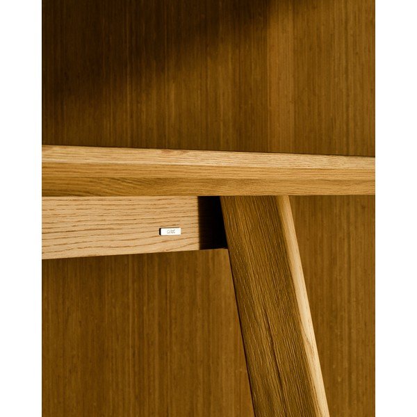 Jídelní stůl s deskou v dubovém dekoru 100x220 cm Idun – Kave Home-image-3