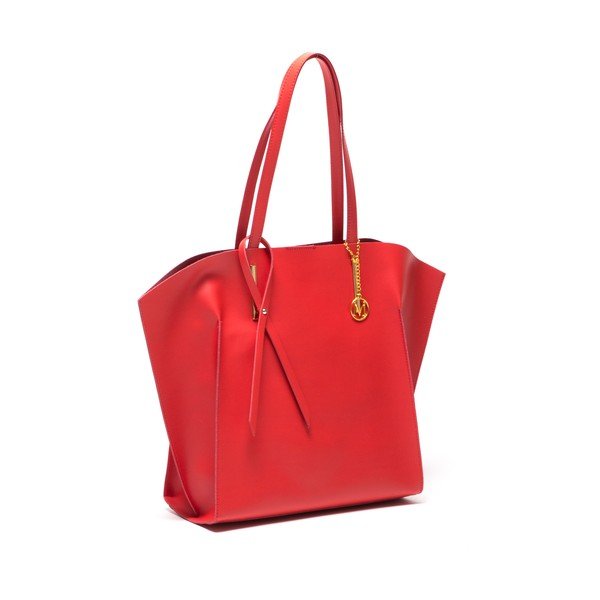 Červená kožená kabelka Mangotti Kalina-image-2