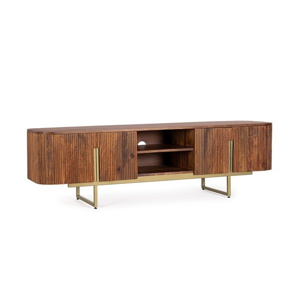 TV stolek z mangového dřeva v přírodní barvě 180x45x40 cm Vilas – Bizzotto