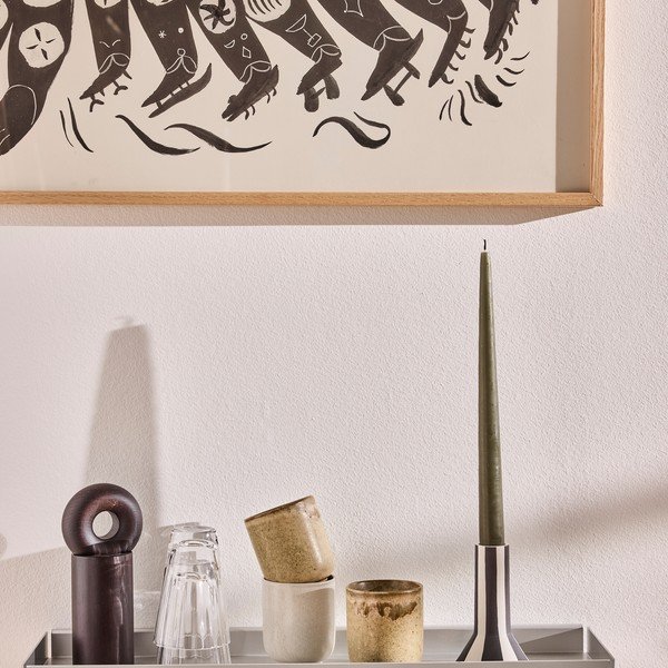 Kovová police ve stříbrné barvě 50 cm Bakku – OYOY Living Design-image-3