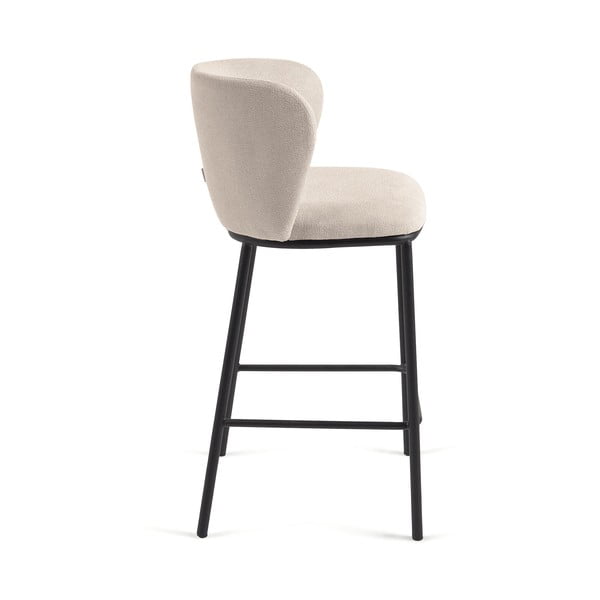 Béžová barová židle (výška sedáku 65 cm) Ciselia – Kave Home-image-2
