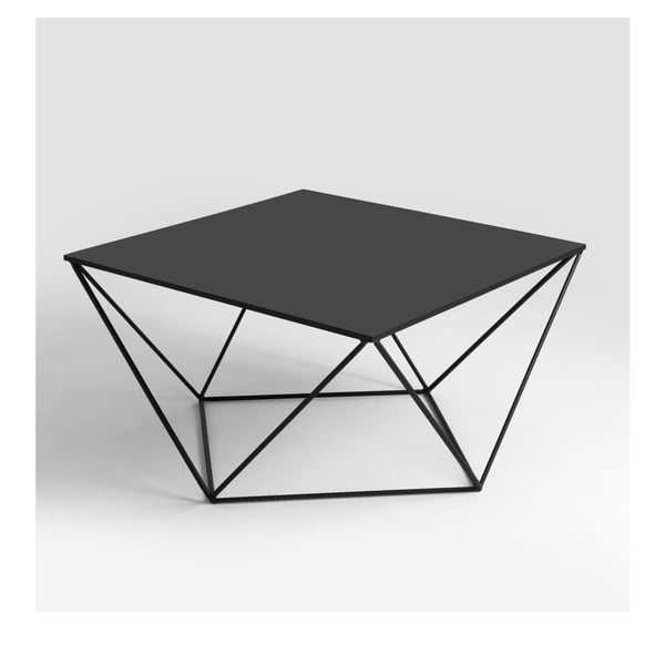 Černý konferenční stolek Custom Form Daryl, 80 x 80 cm