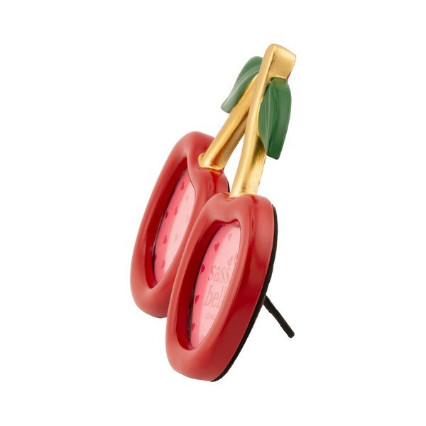 Červený polyresinový stojací rámeček 17,5x15,5 cm Cherry – Sass & Belle-image-1