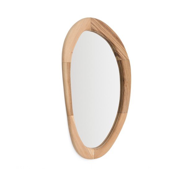 Nástěnné zrcadlo s dřevěným rámem 60x107 cm Selem – Kave Home-image-3