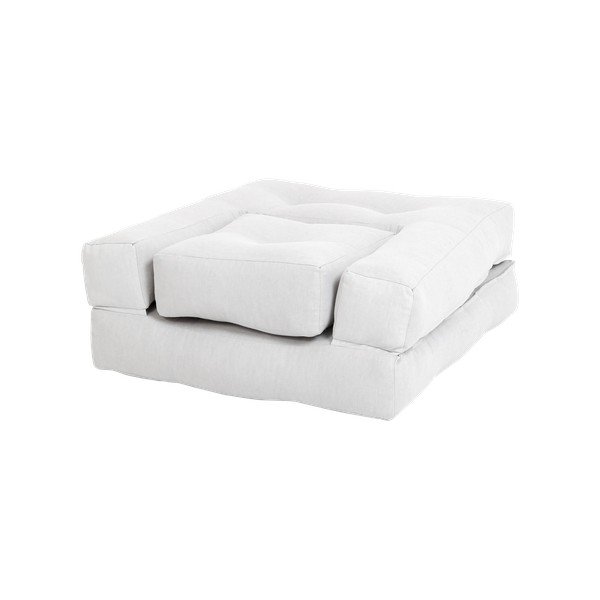 Dětské rozkládací křesílko s taburetkou Karup Design Mini Cube Grey-image-3