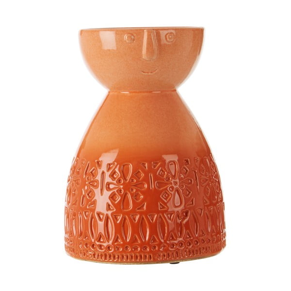 Oranžová váza z kameniny Premier Housewares Mimo