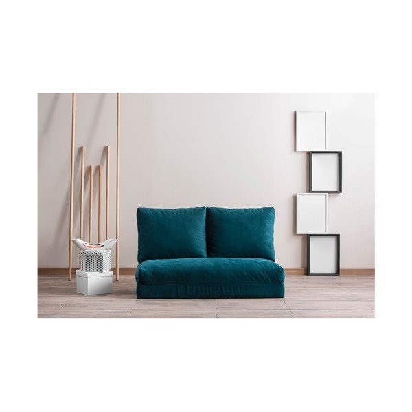 Rozkládací pohovka v petrolejové barvě 120 cm Taida  – Balcab Home-image-1