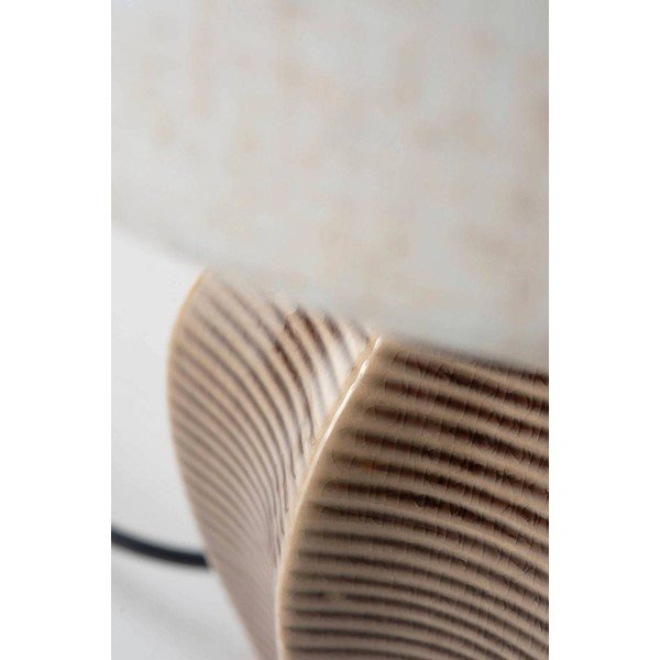 Béžová/tmavě hnědá keramická stolní lampa (výška 34 cm) Wera – Jotex-image-4