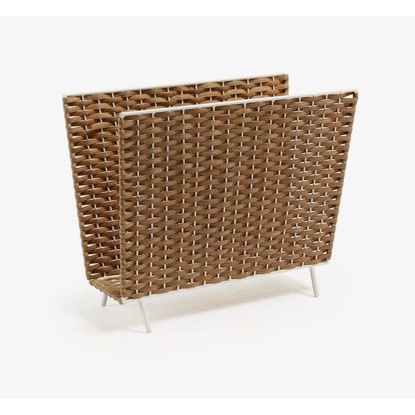 Stojan na časopisy z umělého ratanu Shibori – Kave Home-image-2