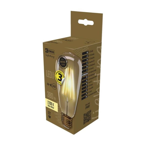 LED vintage žárovka E27, 4 W, 230 V - EMOS-image-2