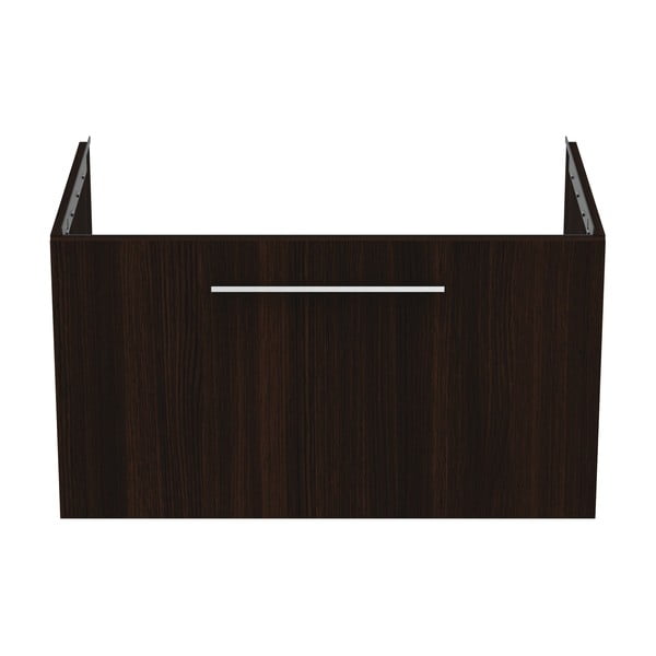 Tmavě hnědá závěsná skříňka pod umyvadlo v dekoru dubu 80x44 cm i.Life B – Ideal Standard