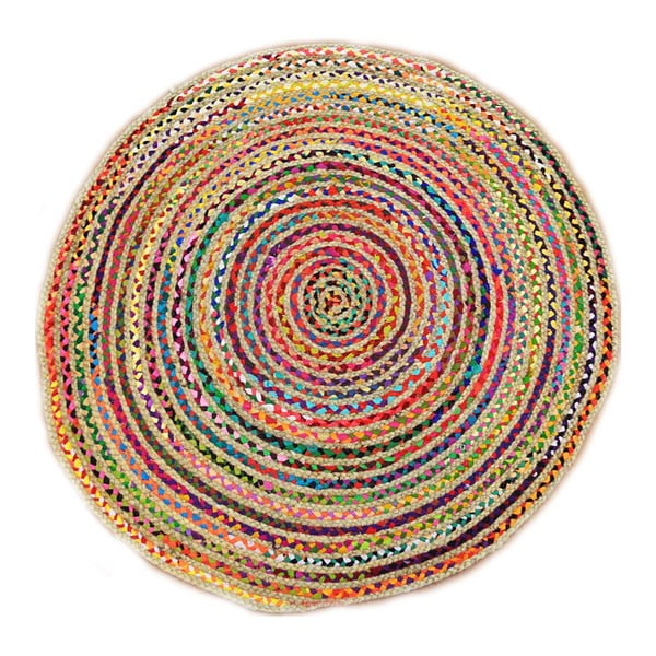 Kulatý ručně tkaný koberec Bakero Roberta 51, 120 cm