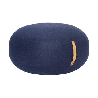 Tmavě modrý puf Hübsch Turenio, ø 70 cm