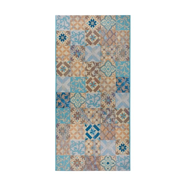 Modrý koberec běhoun 75x150 cm Cappuccino Mosaik – Hanse Home
