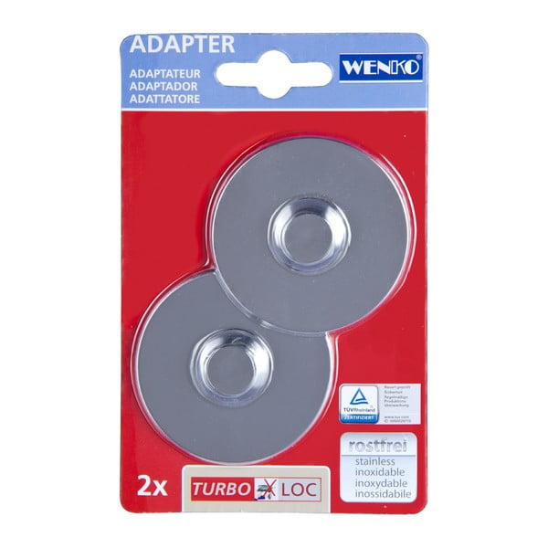 Sada 2 nástěnných háčků Wenko Turbo-Loc Shiny-image-1