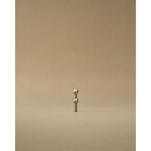 Kovová váza v matně stříbrné barvě (výška 10 cm) Nagel – STOFF Nagel-image-2