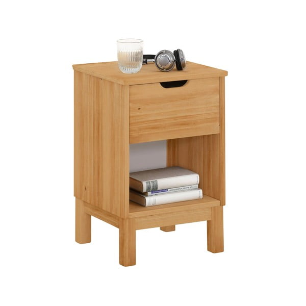 Noční stolek z borovicového dřeva v přírodní barvě Post – Støraa-image-2