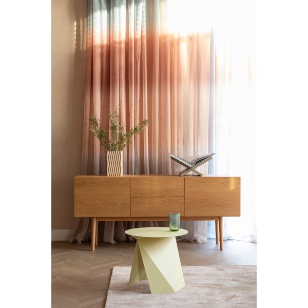 Kovový kulatý odkládací stolek 45x46 cm Foldy – Zuiver-image-1