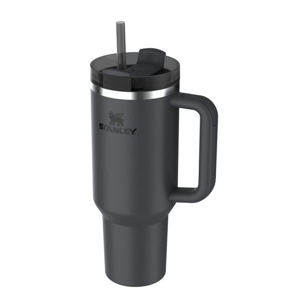 Černá termoska s brčkem z nerezové oceli 1,18 l Quencher H2.0 FlowState Tumbler Black – Stanley-image-3