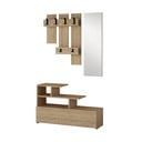 Předsíňová sestava v dekoru dubu v přírodní barvě Vesty – Kalune Design
