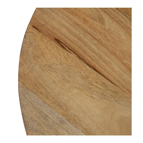 Kulatý konferenční stolek z mangového dřeva v přírodní barvě ø 60 cm Mao – Ixia-image-4
