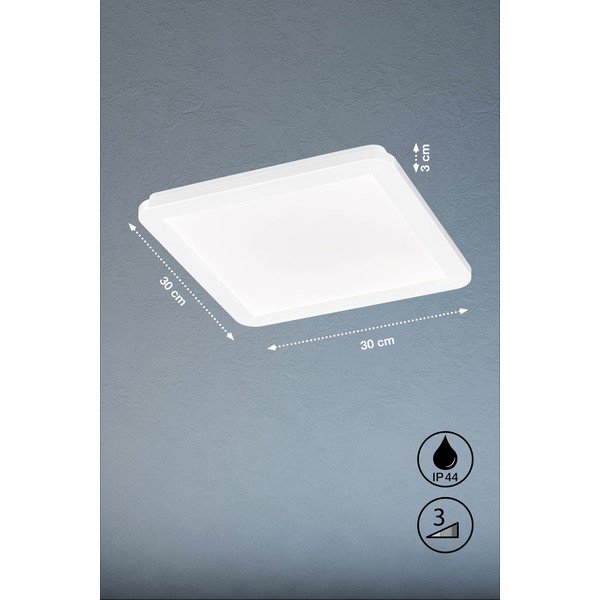 Bílé LED stropní svítidlo 30x30 cm Gotland – Fischer & Honsel-image-3