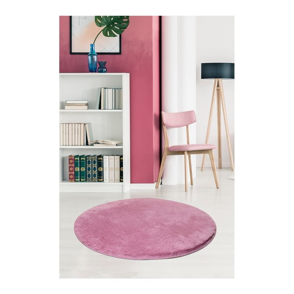 Světle fialový koberec Milano, ⌀ 90 cm