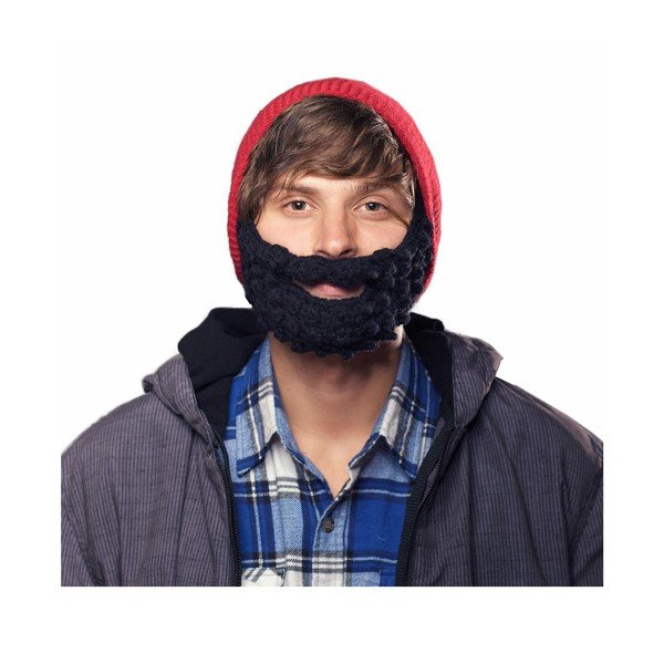 Červená čepice s černým plnovousem Beardo Attached-image-1