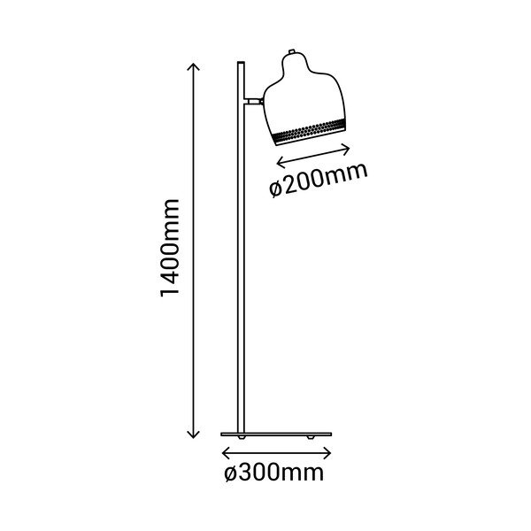 Šedá stojací lampa SULION Isa, výška 140 cm-image-2
