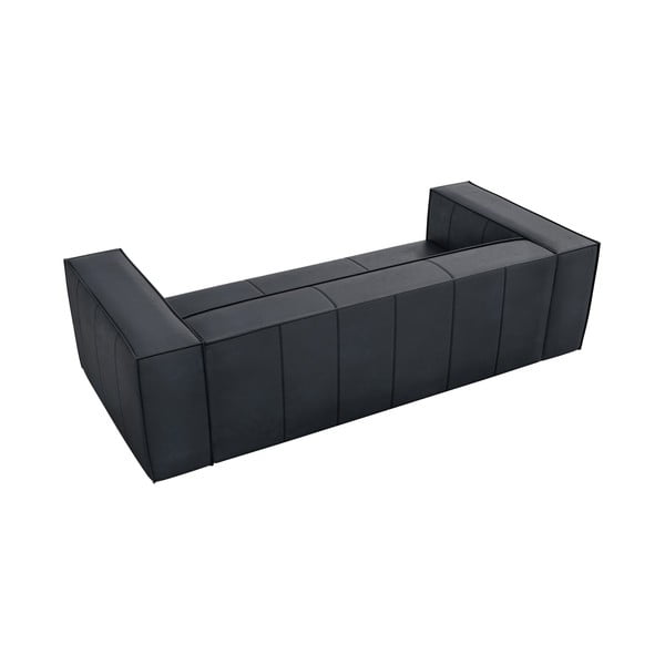 Tmavě modrá kožená pohovka 227 cm Madame – Windsor & Co Sofas-image-3