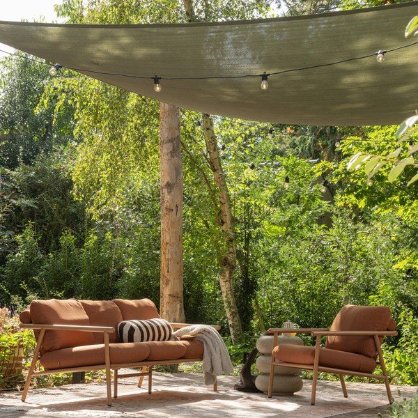 Kulatý zahradní stolek v dekoru kamene ø 40 cm Laurel – WOOOD-image-2