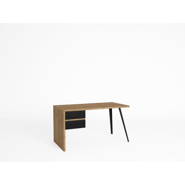 Pracovní stůl s deskou v dubovém dekoru 69x136 cm Eliot – Marckeric-image-1