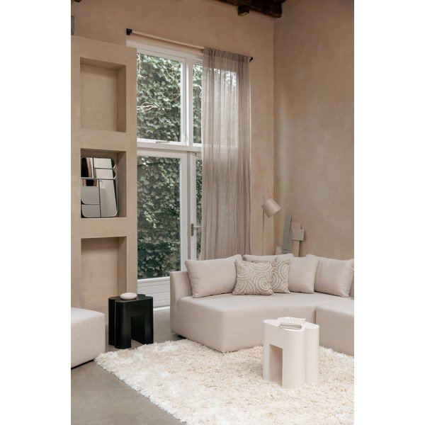 Béžová stojací lampa s kovovým stínidlem (výška 150 cm) Buckle – Zuiver-image-2