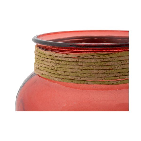 Růžová váza z recyklovaného skla Mauro Ferretti Rope Florero-image-3