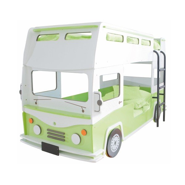 Dětská postel ve tvaru autobusu Demeyere Crazy Bussy, 90 x 200 cm
