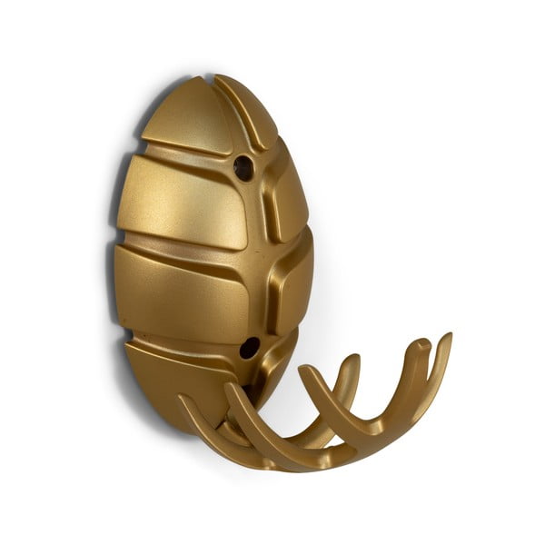 Nástěnný plastový háček ve zlaté barvě Bug – Spinder Design-image-2