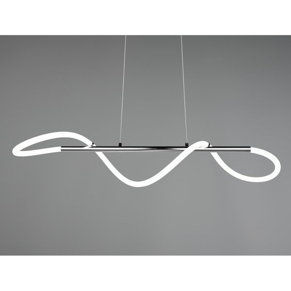 Kovové LED stmívatelné závěsné svítidlo ve stříbrné barvě Argos – Reality-image-2