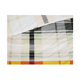 Oranžové krepové povlečení na jednolůžko 140x200 cm Orabge Kube – B.E.S.
