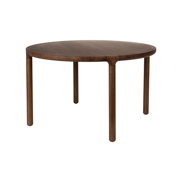 Kulatý jídelní stůl v dekoru ořechu ø 128 cm Storm – Zuiver