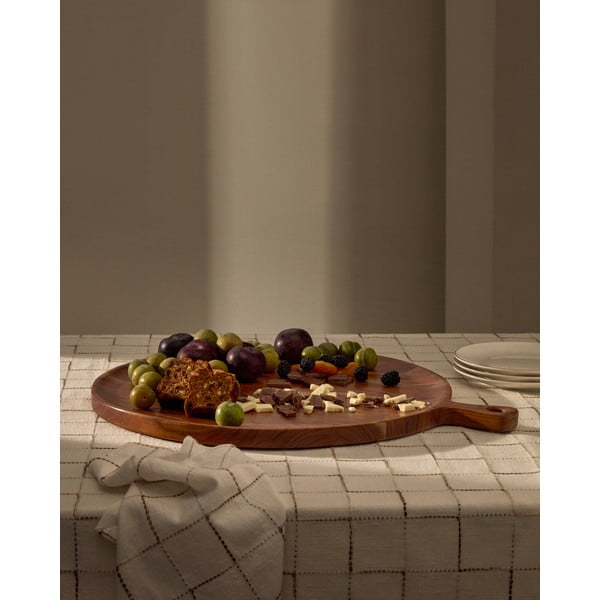 Servírovací dřevěné prkénko ø 50 cm Eitene – Kave Home-image-1