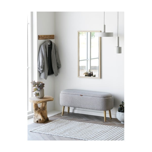 Nástěnný věšák z dubového dřeva v přírodní barvě 50 cm Barco – House Nordic-image-3