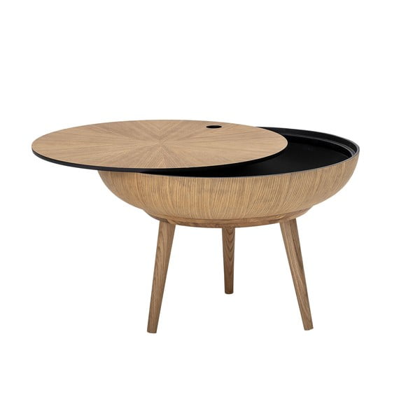 Konferenční stolek s úložným prostorem a s detaily z dubového dřeva Bloomingville