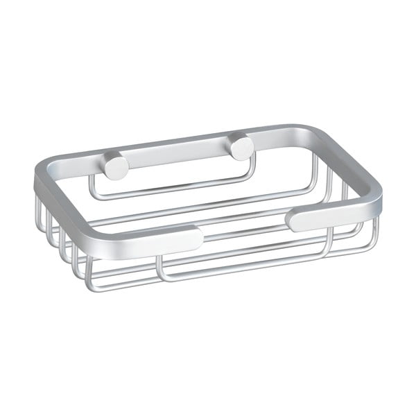 Nástěnná mýdlenka ve stříbrné barvě Wenko Gomo-image-2