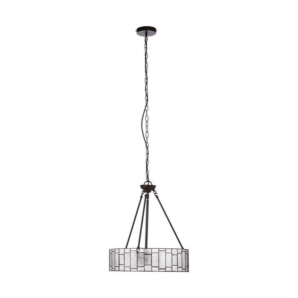 Kovové závěsné svítidlo se skleněným stínidlem ø 46 cm Waldorf – Premier Housewares